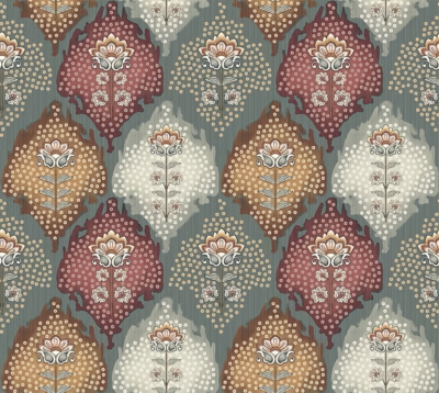 Traditional Floral Buti Seamless Pattern | Ethnic Fabric Print PNG | Vintage Indian Motif Design